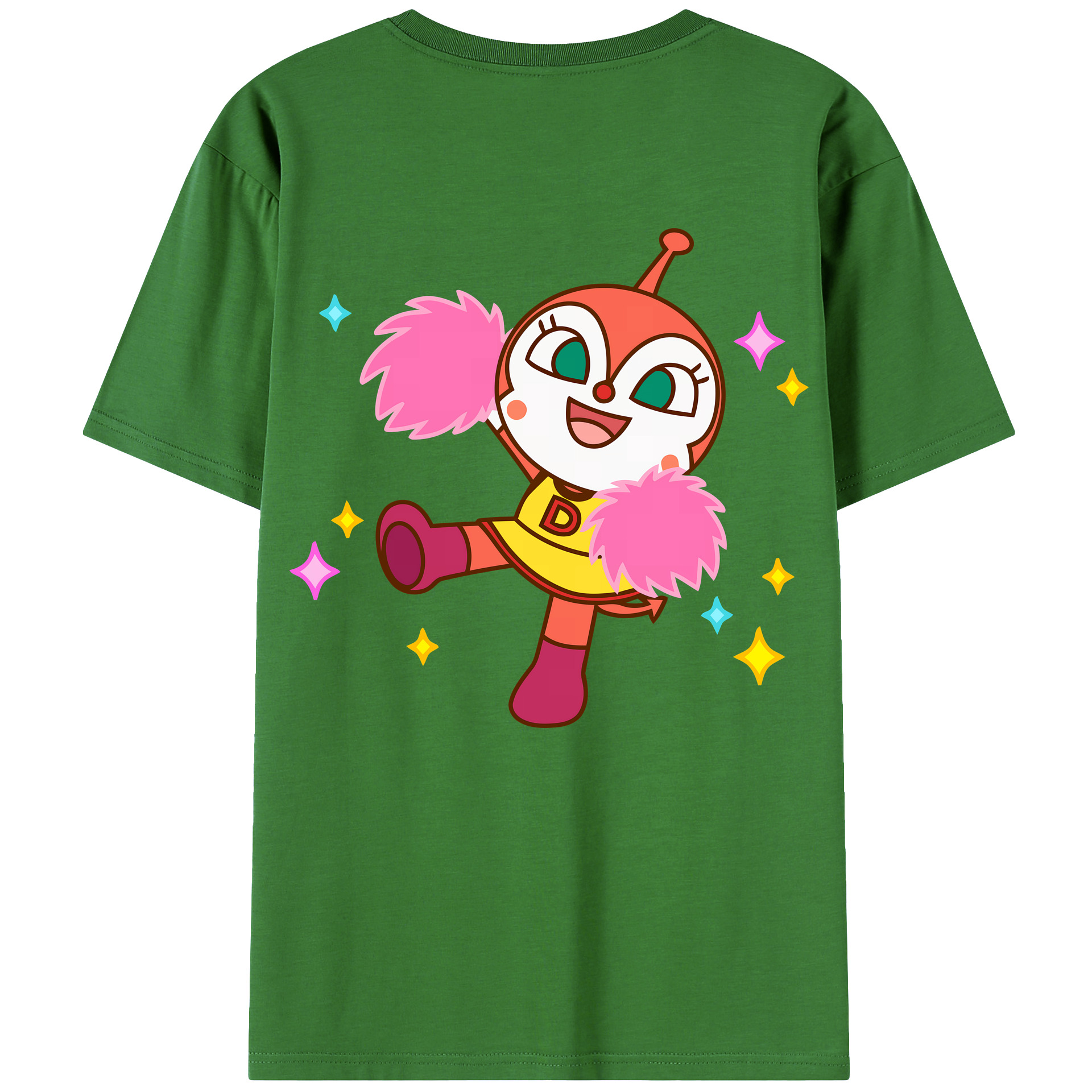 （画像用） アンパンマン Anpanman レディース半袖Tシャツ(バックプリント)